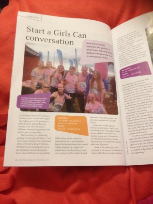 A Colourful Senior Section makes it into Girlguiding magazine